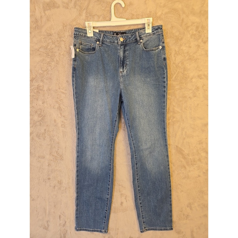 Member's‎ Mark Women's Straight Jeans Size 10 Medium Wash Stretch